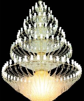 450 cm Havuzlu Kristal Cami Avizesi